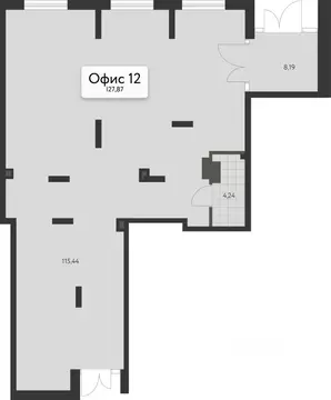 Офис в Свердловская область, Екатеринбург Академический мкр, 3-й кв-л, ...