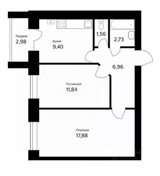2-к кв. Ярославская область, Ярославль ул. Мологская, 4 (52.0 м)