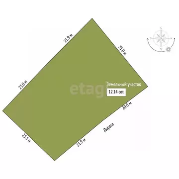 Участок в Костромская область, Кострома Ручеек СНТ, 32 (12.0 сот.)