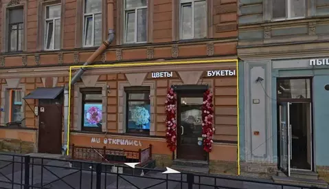 Помещение свободного назначения в Санкт-Петербург Кирочная ул., 29 (70 ...