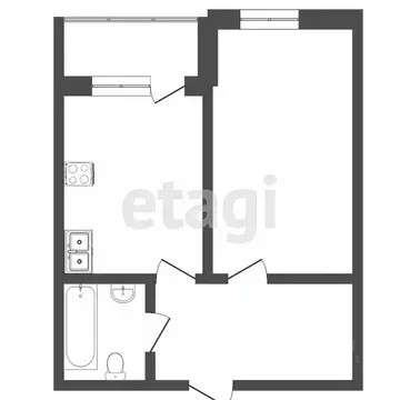 1-к кв. Ростовская область, Ростов-на-Дону ул. Мечникова, 39Б (42.3 м)