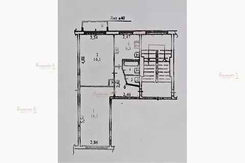 2-комнатная квартира: Первоуральск, улица 50 лет СССР, 18 (46 м)