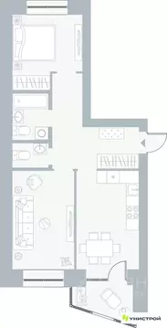 2-к кв. Пермский край, Пермь Рионская ул., 4А (58.06 м)