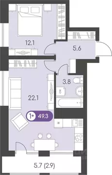 1-к кв. Удмуртия, Ижевск Столичный мкр, Новый Восход жилой комплекс ...