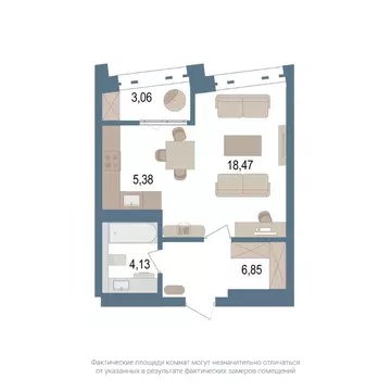 1-к кв. Башкортостан, Уфа ул. Пархоменко, 156Ж (36.4 м)