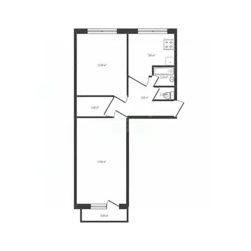 2-к кв. Брянская область, Брянск ул. Молодой Гвардии, 64 (51.4 м)