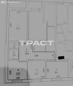 3-комнатная квартира: Воронеж, улица 60-летия ВЛКСМ, 25 (101.7 м)