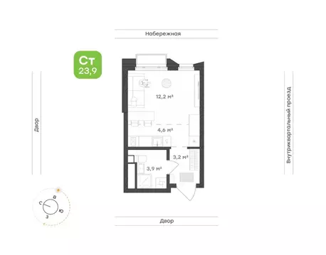 1-к кв. Свердловская область, Екатеринбург Уктус жилрайон, Cемейный ...