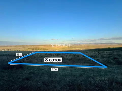 Участок в Крым, Симферопольский район, Чистенское с/пос, с. Камышинка  ...