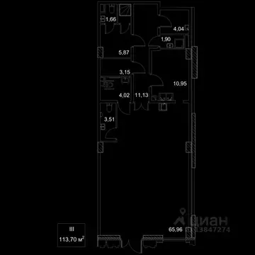 Торговая площадь в Москва 2-й Хорошевский проезд, 7С8 (114 м)