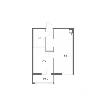 1-к кв. Калининградская область, Гурьевск ул. Имени Романа Руденко, ...