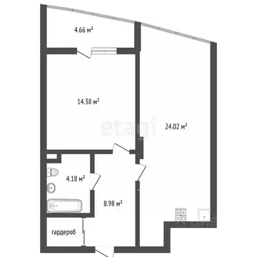 2-к кв. Воронежская область, Воронеж ул. Революции 1905 года, 31Б ...