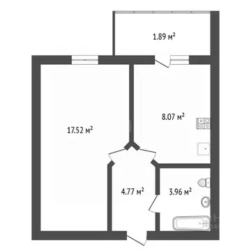 1-к кв. Воронежская область, Воронеж Троицкий кв-л, Олимпийский ...