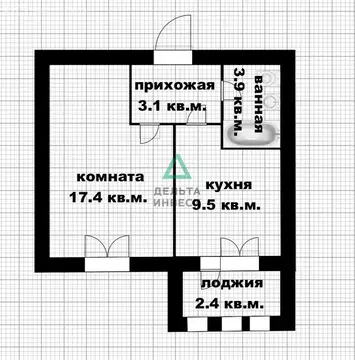 1-комнатная квартира: Миловка, Спортивная улица, 3 (34 м)