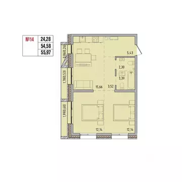 2-к кв. Иркутская область, Иркутский муниципальный округ, Маркова рп, ...