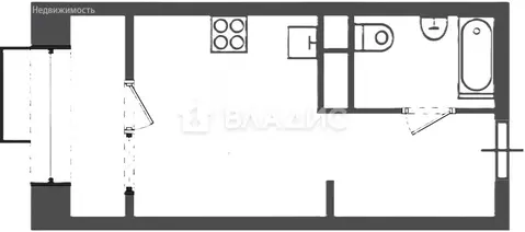 Квартира-студия: Москва, Клинская улица, 2А (22 м)