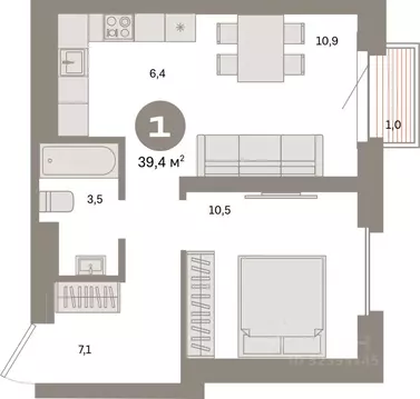1-к кв. Москва Тагильская ул., 6/5 (39.4 м)