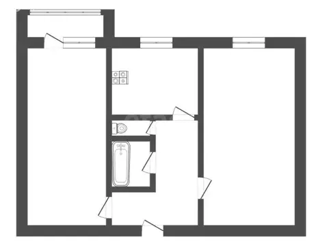 2-комнатная квартира: Борисоглебск, Северный микрорайон, 27 (43.8 м)