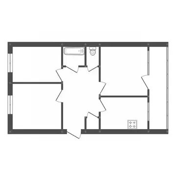 3-к кв. Амурская область, Белогорск ул. Ломоносова, 12/2 (62.5 м)