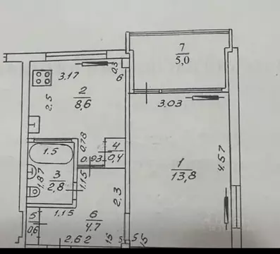 1-к кв. Краснодарский край, Сочи Вишневая ул., 24 (37.0 м)