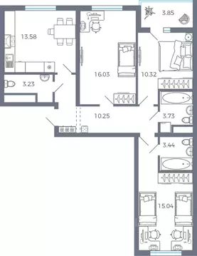 3-к кв. Самарская область, Волжский район, Лопатино с/пос, пос. ...