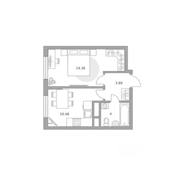 1-к кв. Московская область, Балашиха Алексеевская Роща мкр, Новая ...