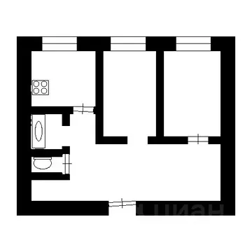 2-к кв. Иркутская область, Усть-Илимск просп. Мира, 45 (52.0 м)