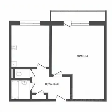 1-к кв. Воронежская область, Воронеж ул. Владимира Невского, 47 (35.6 ...