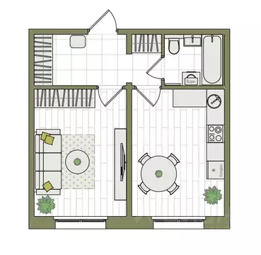 1-к кв. Кировская область, Киров ул. Чистопрудненская, 13А (37.8 м)