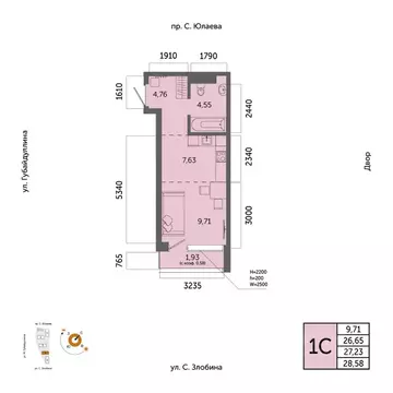 1-к кв. Башкортостан, Уфа Зеленая Роща жилрайон, Урбаника жилой ...
