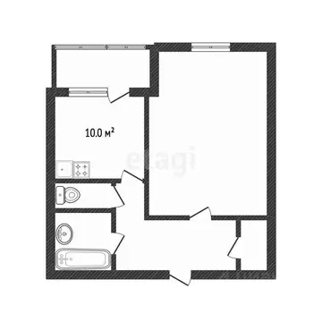 1-к кв. Ханты-Мансийский АО, Сургут Пролетарский просп., 10/2 (45.0 м)