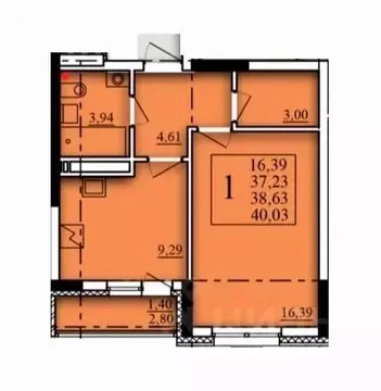 1-к кв. Башкортостан, Уфа Затон-Восточный жилрайон, Паруса жилой ...