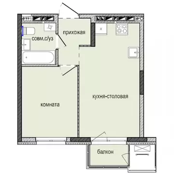 1-к кв. Удмуртия, Ижевск Культбаза жилрайон, 8-й мкр, Ежевика жилой ...