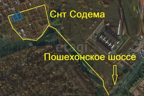 Участок в Вологодская область, Вологда Содема садоводческое ...