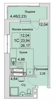 Студия Ростовская область, Батайск  (26.17 м)