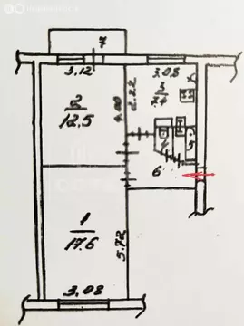 2-комнатная квартира: Воронеж, Ольховый переулок, 5 (45.3 м)