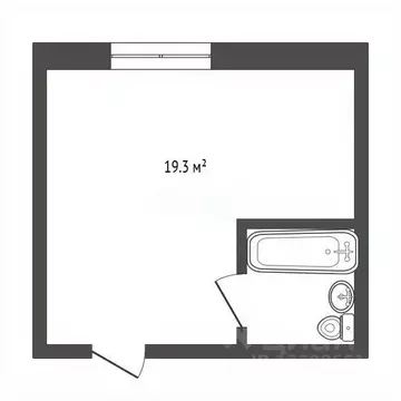 Студия Томская область, Томск Черемошники мкр, ул. Блок-Пост, 39 (19.3 ...