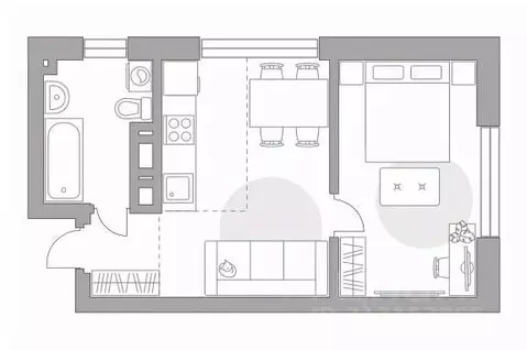 2-к кв. Башкортостан, Уфа ул. Менделеева, 158 (37.4 м)