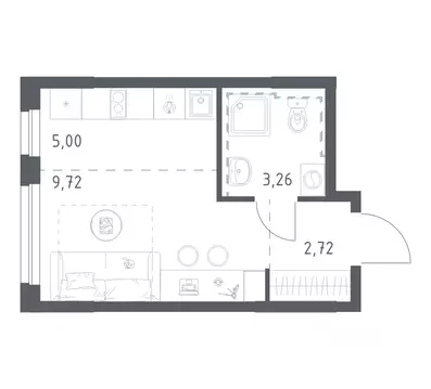 Студия Башкортостан, Уфа Дема жилрайон, Новая Дема жилой комплекс, ...