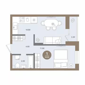 1-к кв. Нижегородская область, Нижний Новгород 52-й Автозавода кв-л,  ...