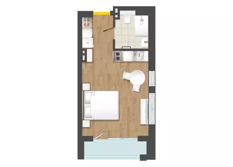 Студия Калининградская область, Пионерский Советский пер., 1 (29.58 м)