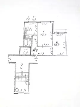 2-к кв. Санкт-Петербург бул. Новаторов, 57к1 (54.7 м)