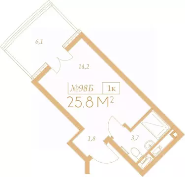 1-к кв. Краснодарский край, Анапа Гостиничный Комплекс Морелло тер.,  ...