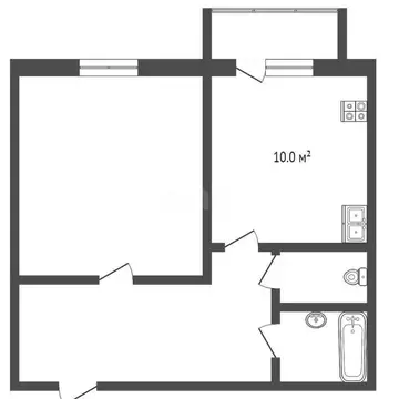 1-комнатная квартира: Ижевск, улица Дзержинского, 46 (31.1 м)