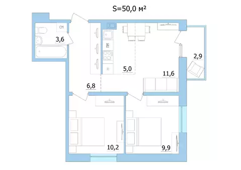 3-к кв. Карелия, Петрозаводск Старая Кукковка тер., Старая Кукковка-3 ...