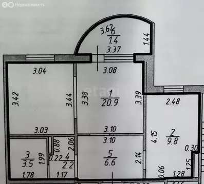 1-комнатная квартира: Казань, Советский район, жилой массив Большие ...