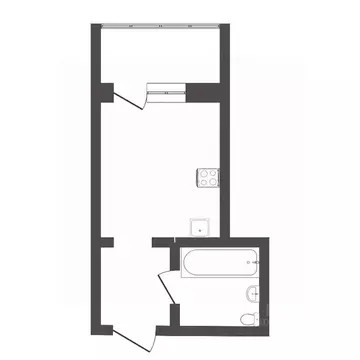 Студия Тюменская область, Тюмень ул. Бабарынка, 16б (13.0 м)
