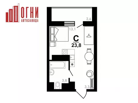 Студия Нижегородская область, Нижний Новгород Коломенская ул., 8к4 ...