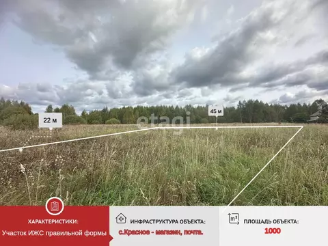 Участок в Ярославская область, Ярославский муниципальный округ, с. ...