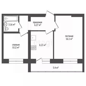 2-к кв. Марий Эл, Медведевский район, Шойбулакское с/пос, с. Шойбулак ...